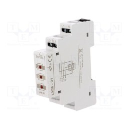 1 pcs x ZAMEL - LKM-01-10 - Module: voltage indicator, 3x400VAC, IP20, for DIN rail mounting