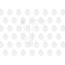 Suction pipe, lower rubber pipe, C 360, 3p, water pipe