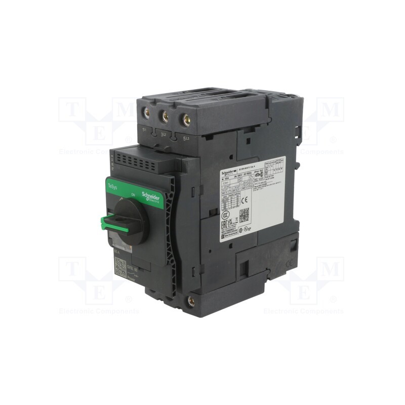 1 pcs x SCHNEIDER ELECTRIC - GV3L65 - Motor breaker, 30kW, 230÷690VAC, for DIN rail mounting, IP20
