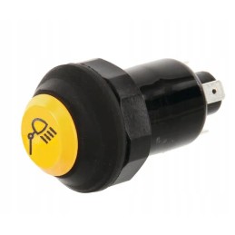Lighting push button switch, round yellow