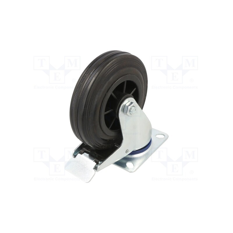 1 pcs x COLSON - BPPM 1251 2100 - Transport wheel, Ø: 125mm, W: 38mm, H: 156mm, torsional with lock