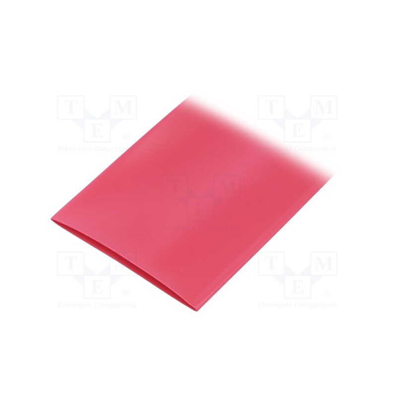 30 m x HELLERMANNTYTON - 333-34002 - Heat shrink sleeve, thin walled, 3: 1, 40mm, L: 30m, red, -55÷135°C