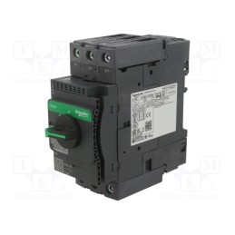 1 pcs x SCHNEIDER ELECTRIC - GV3L40 - Motor breaker, 18.5kW, 230÷690VAC, for DIN rail mounting, IP20