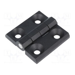 1 pcs x ELESA+GANTER - GN 237-ZD-60-60-A-SW - Hinge, Width: 60mm, zinc and aluminium alloy, black, H: 60mm