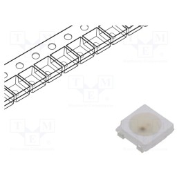 5 pcs x LUCKYLIGHT - FR5050RGB4C-F2W - Programmable LED, SMD, 5050,PLCC4, RGB, 5x5x1.6mm