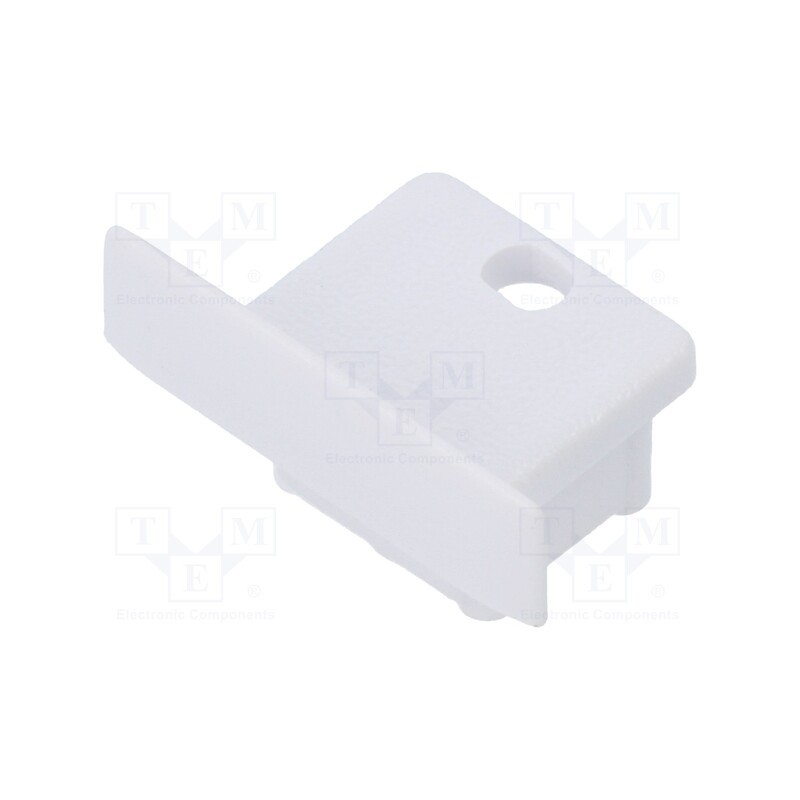 1 set x TOPMET - E3990001 -AS - Cap for LED profiles, white, 2pcs, ABS, with hole, SMART-IN10
