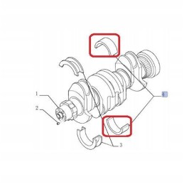 Main bearing new holland case cnh 2995787 500055