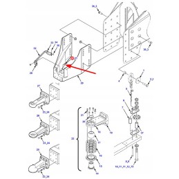 3012166x1 hitch mounting screw m10 x 25