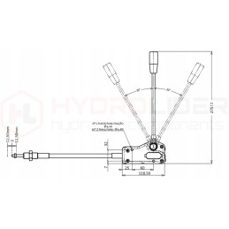 Hydraulic distributor 3s 40l 3x3047 l 2 5m badestnost