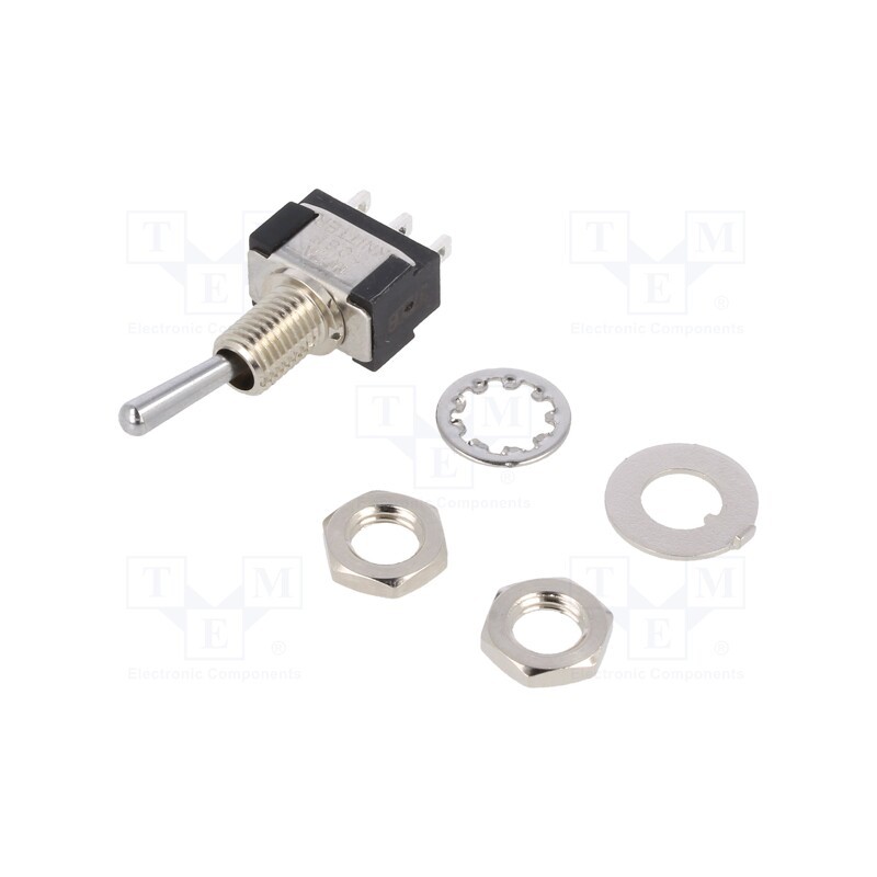 1 pcs x KNITTER-SWITCH - MTA 106 F - Switch: toggle, Pos: 2, SPDT, (ON)-ON, 6A/125VAC, 6A/6VDC, -45÷140°C