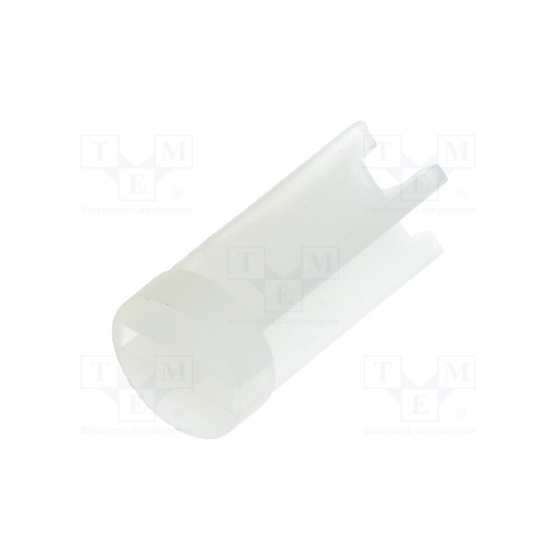 10 pcs x DREMEC - 8GE04V80282 - Spacer sleeve, LED, Øout: 6mm, ØLED: 5mm, L: 12.7mm, natural, UL94V-2