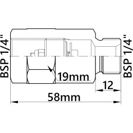 Hydraulic valve of a broken pipe ab 1 4 20l