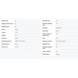 Work lamp with h3 bulb 12v 55w 34203300