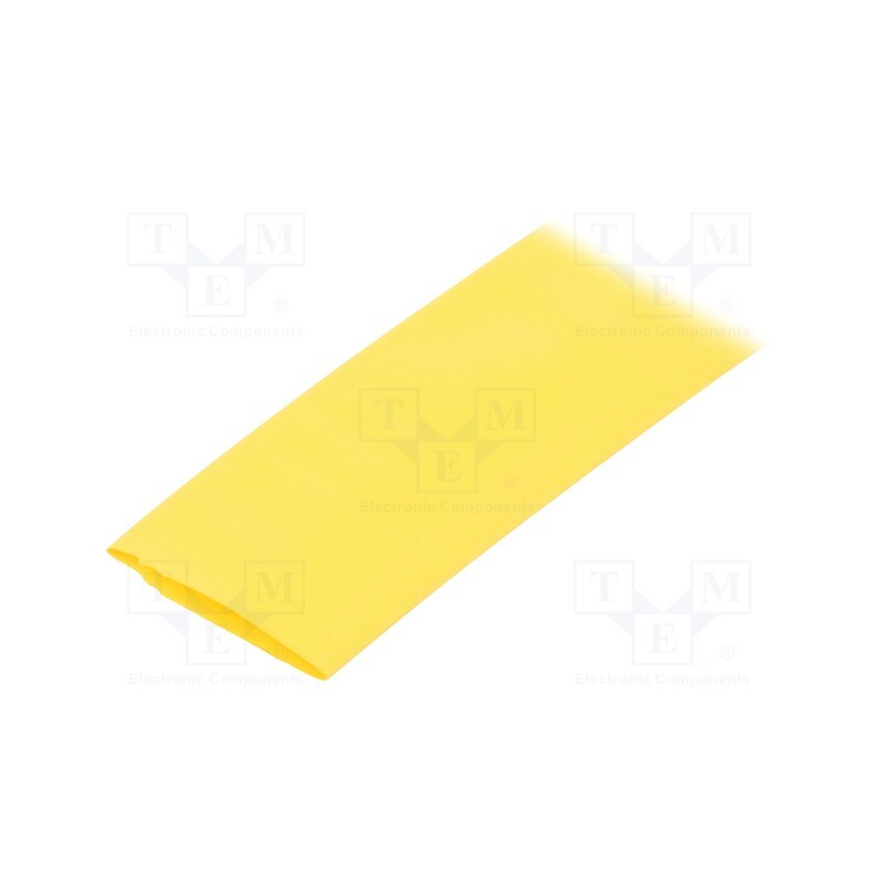 30 m x HELLERMANNTYTON - 333-32404 - Heat shrink sleeve, thin walled, 3: 1, 24mm, L: 30m, yellow, reel