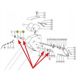 P205 33 flange bearing housing p205 set 2 pcs