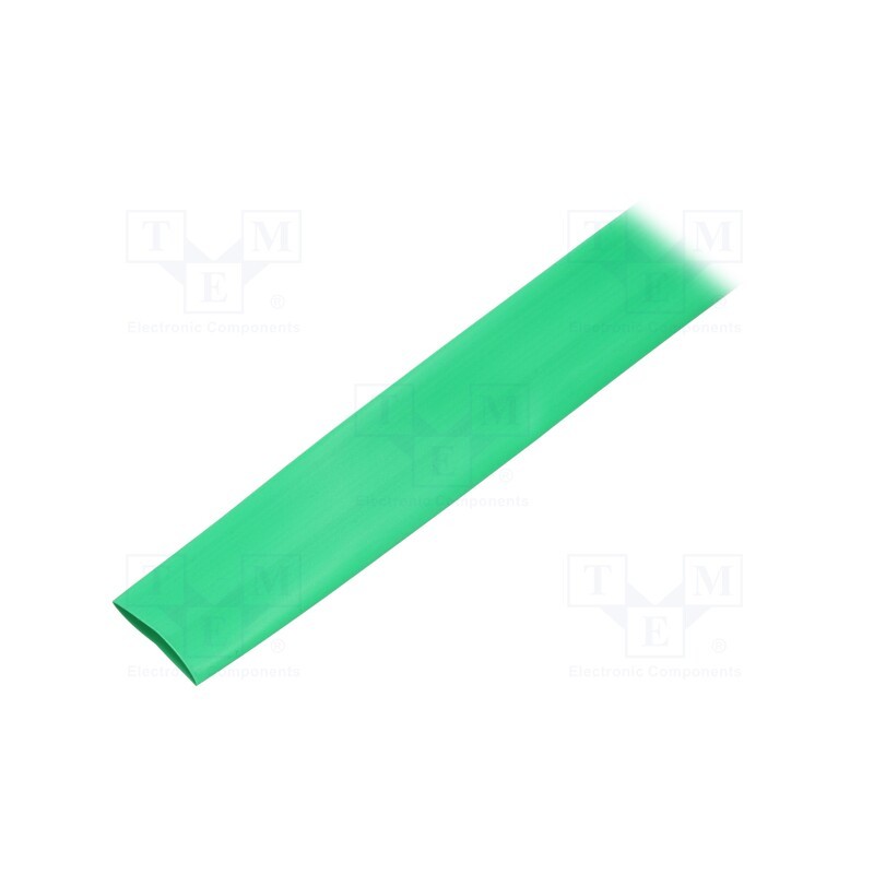 30 m x HELLERMANNTYTON - 333-32405 - Heat shrink sleeve, thin walled, 3: 1, 24mm, L: 30m, green, reel