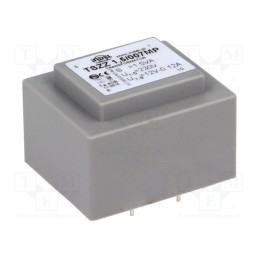 1 pcs x INDEL - TSZZ1.5/007MP - Transformer: encapsulated, 1.5VA, 230VAC, 12V, 100mA, PCB, IP00