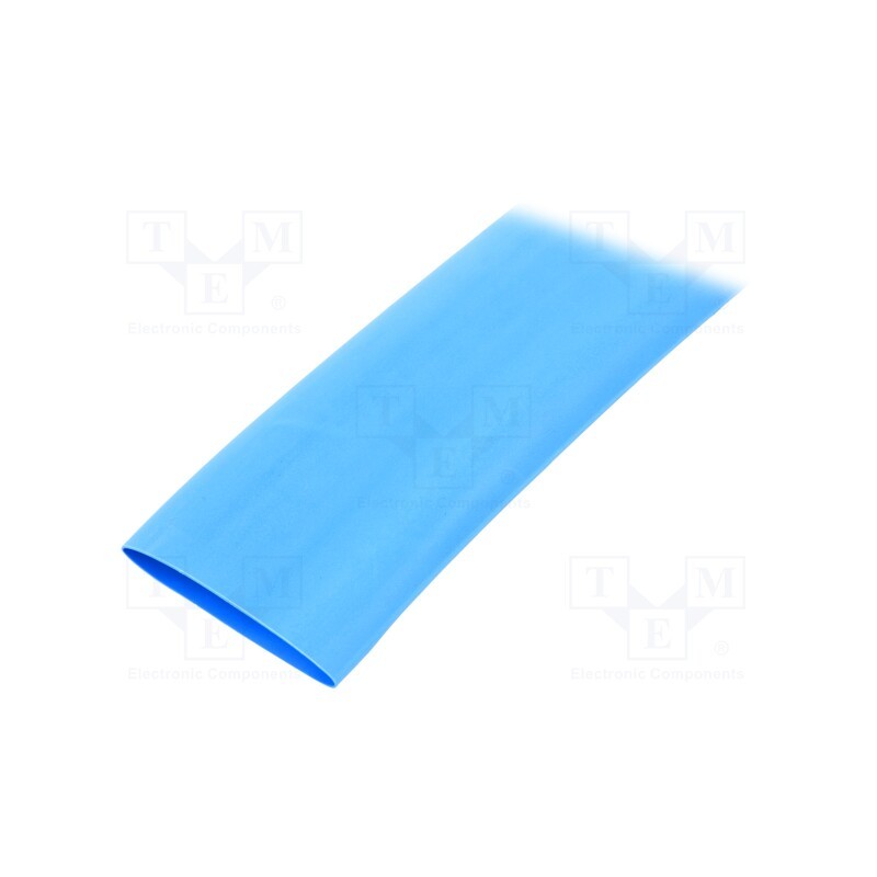 30 m x HELLERMANNTYTON - 333-32406 - Heat shrink sleeve, thin walled, 3: 1, 24mm, L: 30m, blue, -55÷135°C