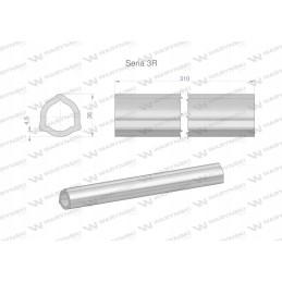 Inner pipe series 3r for 460 shaft, articulated