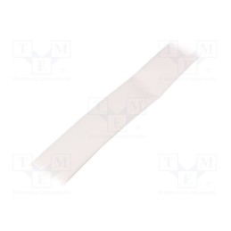 30 m x HELLERMANNTYTON - 333-31809 - Heat shrink sleeve, thin walled, 3: 1, 18mm, L: 30m, white, reel