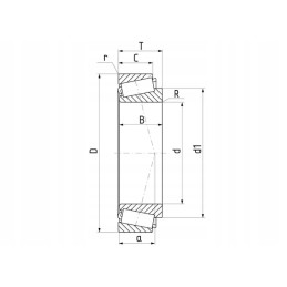 Tapered roller bearing xq 20x42x15 mm skf