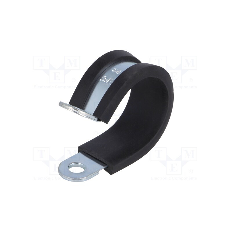 1 pcs x MPC INDUSTRIES - LKD12212 - Fixing clamp, ØBundle : 22mm, W: 12mm, steel, Cover material: EPDM