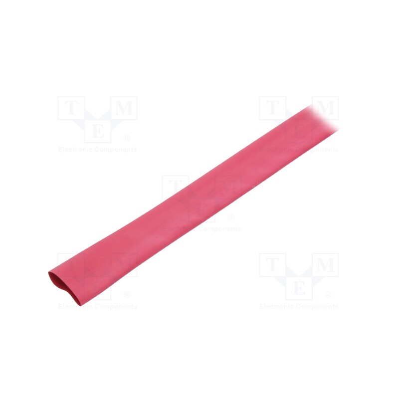 30 m x HELLERMANNTYTON - 333-31802 - Heat shrink sleeve, thin walled, 3: 1, 18mm, L: 30m, red, -55÷135°C