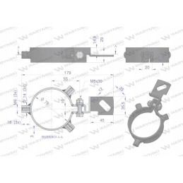 Clamp for mounting the cover to the AL155688 Warynski pipe