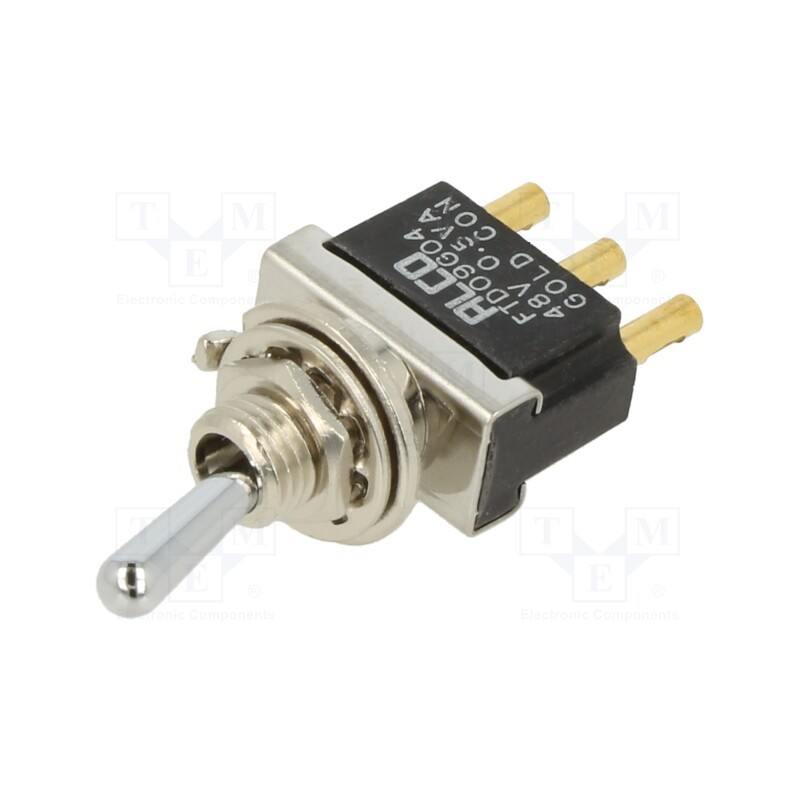 1 pcs x TE Connectivity - 3-6437630-4 - Switch: toggle, Pos: 2, SPDT, ON-ON, 0.4A/20VAC, 0.4A/20VDC, 10mΩ