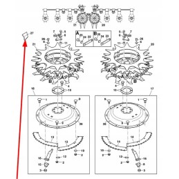 Lca90654 right forage harvester knife tooth