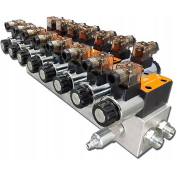 Cetop hydraulic distributor 8 sections 60l 230v