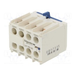 1 pcs x SCHNEIDER ELECTRIC - LA1KN40 - Auxiliary contacts, Series: TeSys K, Leads: screw terminals