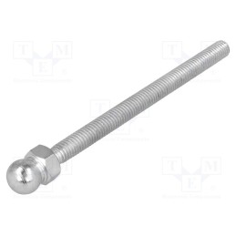 1 pcs x FATH - 098MM06080M - Pin, M6, Plunger mat: steel, Ø: 10mm, Plating: zinc, Thread len: 80mm