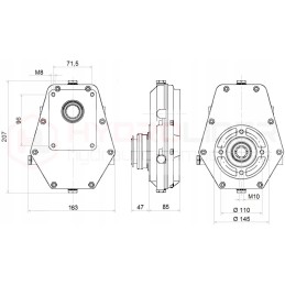 Multiplier 1 3 8m g pump 28l hydrolider