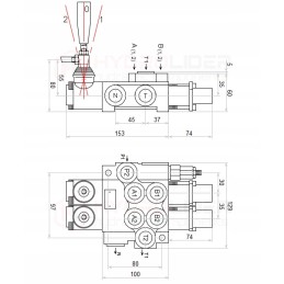 Distributor hydr 2s 40l 6022 l 3m badestnost