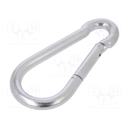 1 pcs x DROMET - KSO12140 - Carabiner, steel, for rope, L: 140mm, zinc, 12mm