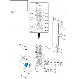 Flasher interrupter 12v 9813500 cnh