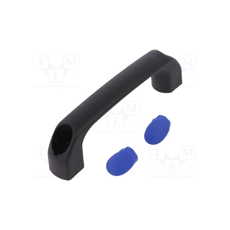 1 pcs x ROZTOCZE - 4.444.002-02 - Handle, polyamide, black, H: 40mm, L: 145mm, W: 22.5mm, 530N