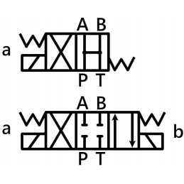 Cetop hydraulic distributor 7 sections 60l 12v