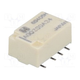1 pcs x PANASONIC - AGQ200A24 - Relay: electromagnetic, DPDT, Ucoil: 24VDC, Icontacts max: 2A, PCB