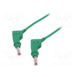 1 pcs x STu00c4UBLI - 66.9407-20025 - Connection cable, 32A, banana plug 4mm,both sides, Len: 2m, green