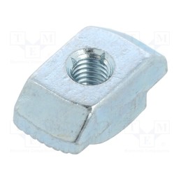 1 pcs x ELESA+GANTER - GN 505-10-M5-MB - Nut, for profiles, Width of the groove: 10mm, steel, zinc, T-slot