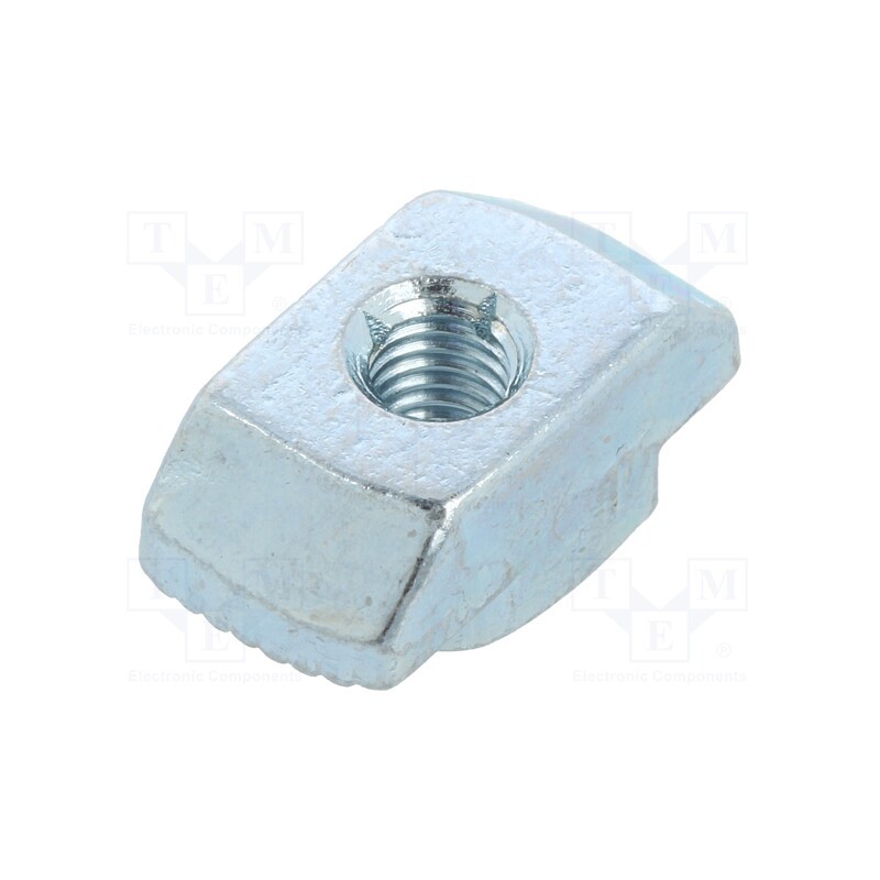 1 pcs x ELESA+GANTER - GN 505-10-M5-MB - Nut, for profiles, Width of the groove: 10mm, steel, zinc, T-slot