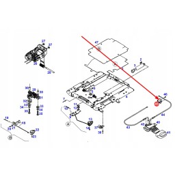 F312500031100 seat adjustment cable mounting