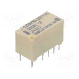1 pcs x OMRON OCB - G6SK-2 DC3 - Relay: electromagnetic, DPDT, Ucoil: 3VDC, Icontacts max: 2A, PCB
