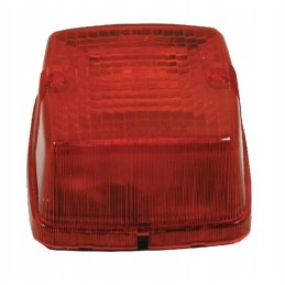 Square rear lamp 12 24v red, screw-on