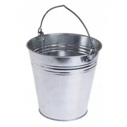 Galvanized 15l metal steel bucket for the garden