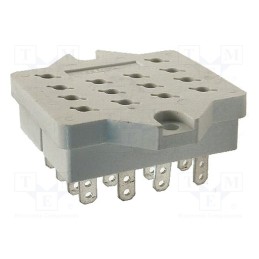 1 pcs x RELPOL - GOP14 - Socket, PIN: 14, 10A, 250VAC, PCB, for soldering, Series: R15
