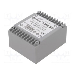 1 pcs x BREVE TUFVASSONS - TPZ30/2*115/2*6V - Transformer: mains, 30VA, 115VAC,230VAC, 6V, 6V, PCB, IP00