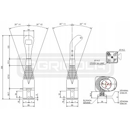 Hydraulic distributor 2s 40l 6020 l 1 5m badestnost